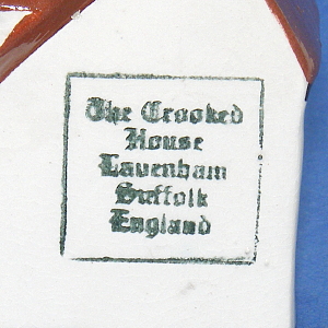 Image of Mudlen End Studio model No 32 The Crooked House with side stamp